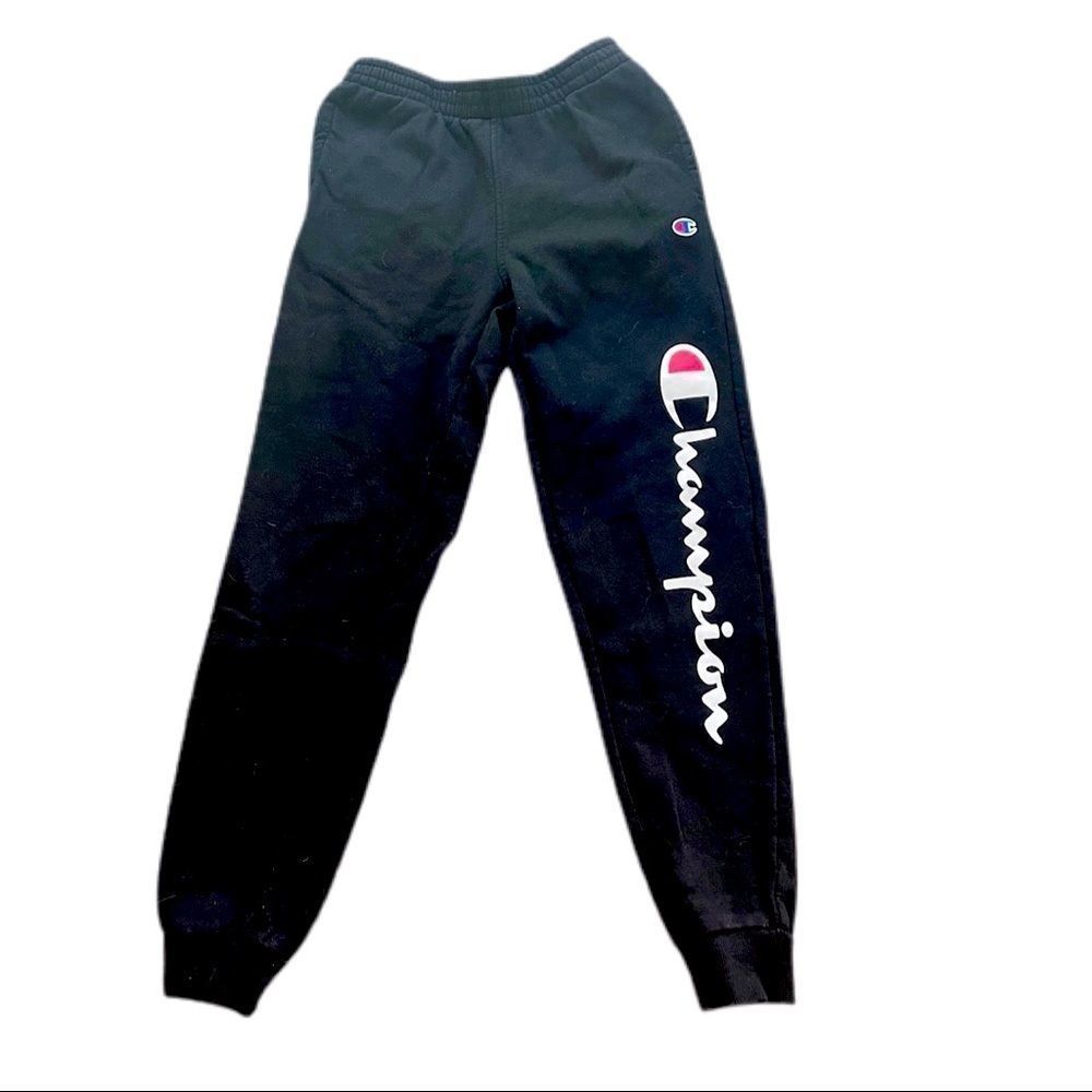 Champion boy youth Large black jogger sweatpants